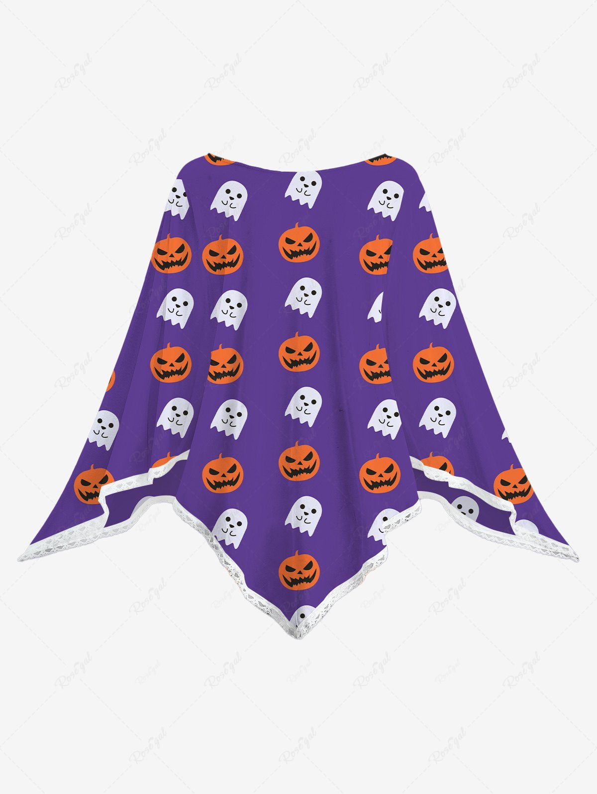 Halloween Costume Pumpkin Ghost Print Cape Cloaks Dog and Owner Matching Outfits