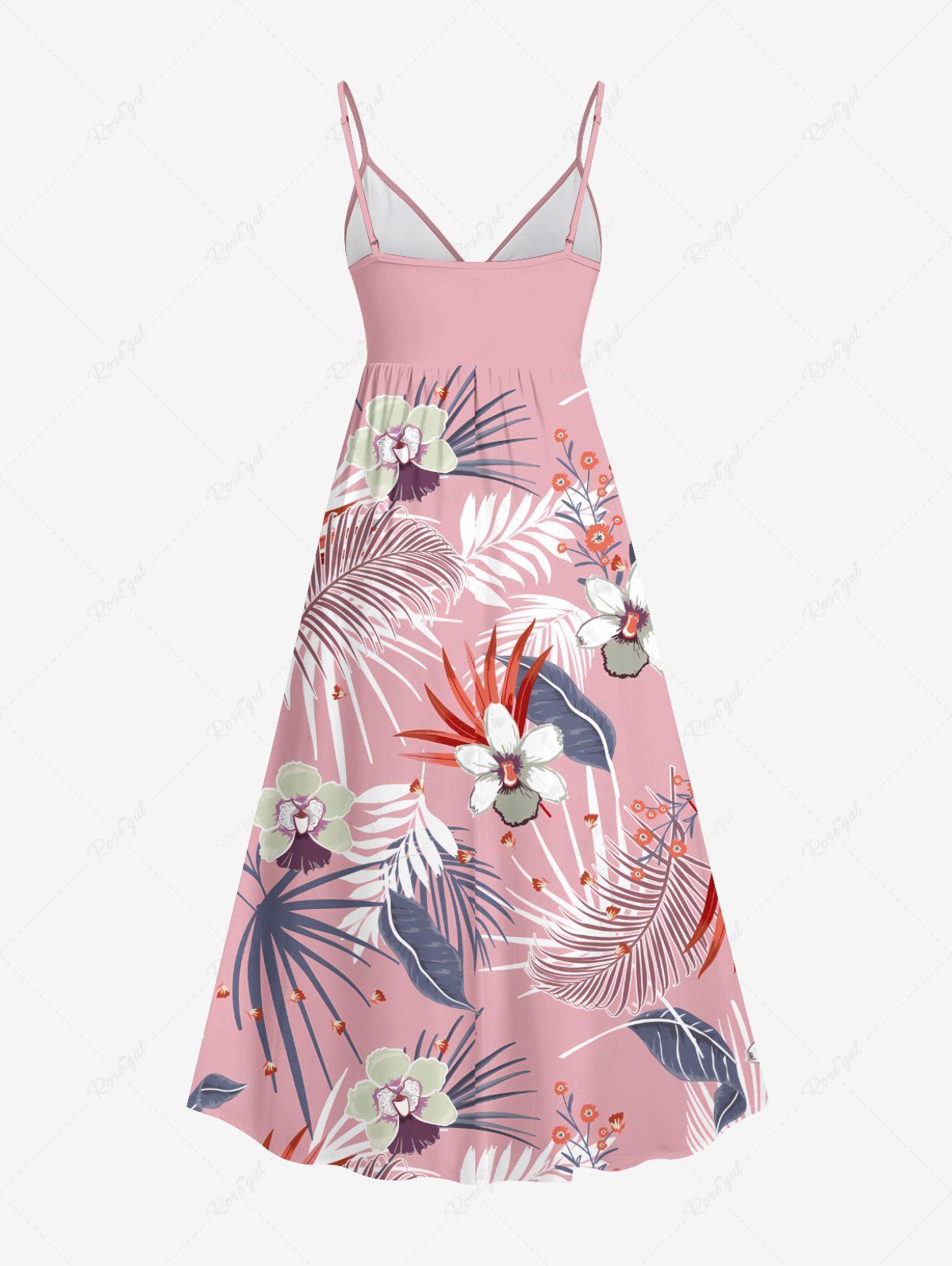 Tropical Leaf Hibiscus Flower Printed Hawaii Shirt Dress Dog And Owner Matching Outfits