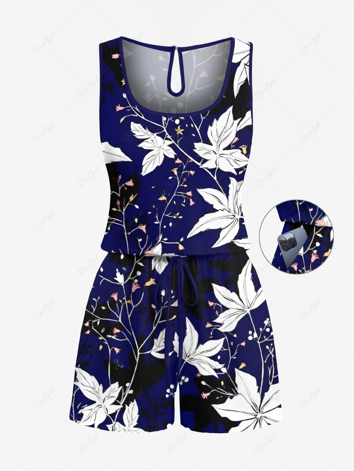 Leaf Branch Printed Shirt Romper Dog And Owner Matching Outfits