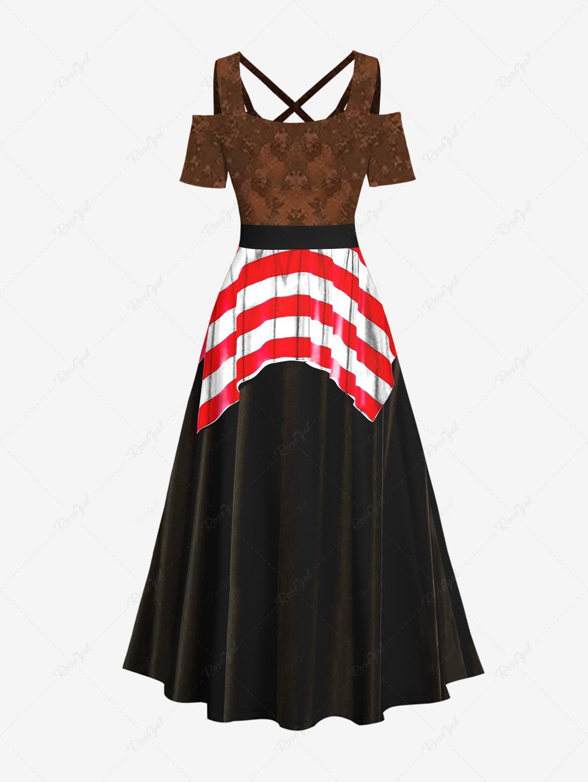 Halloween Costume Pirate Style Maxi Dress Dog and Owner Matching Outfits