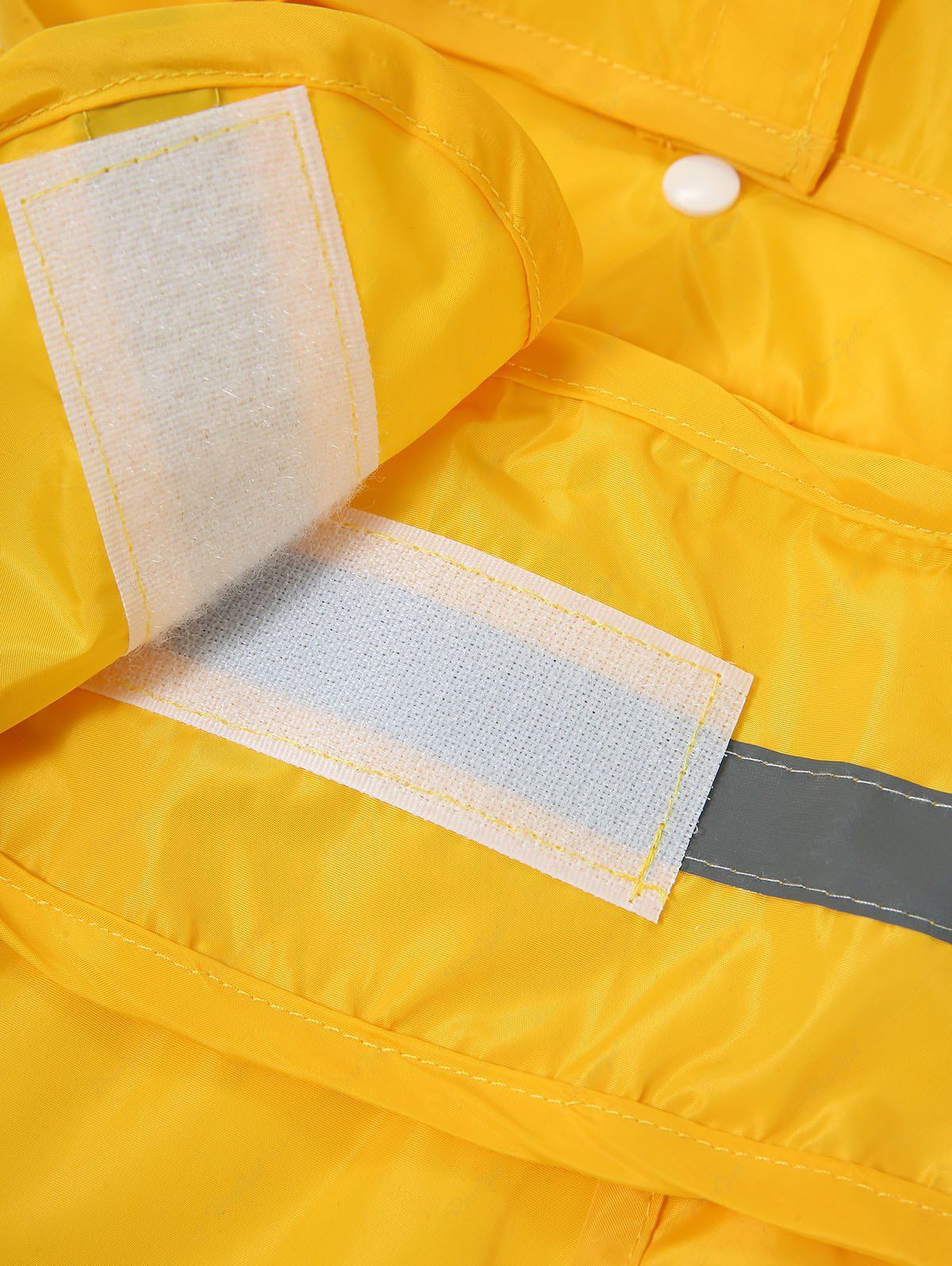 Pet's Duck Pattern Velcro Reflective Stripe Waterproof Raincoat