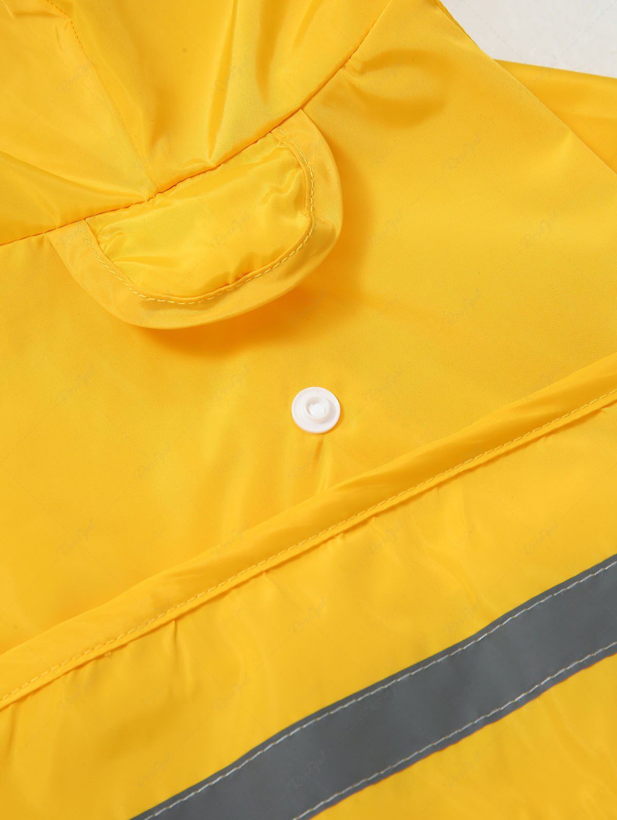 Pet's Duck Pattern Velcro Reflective Stripe Waterproof Raincoat