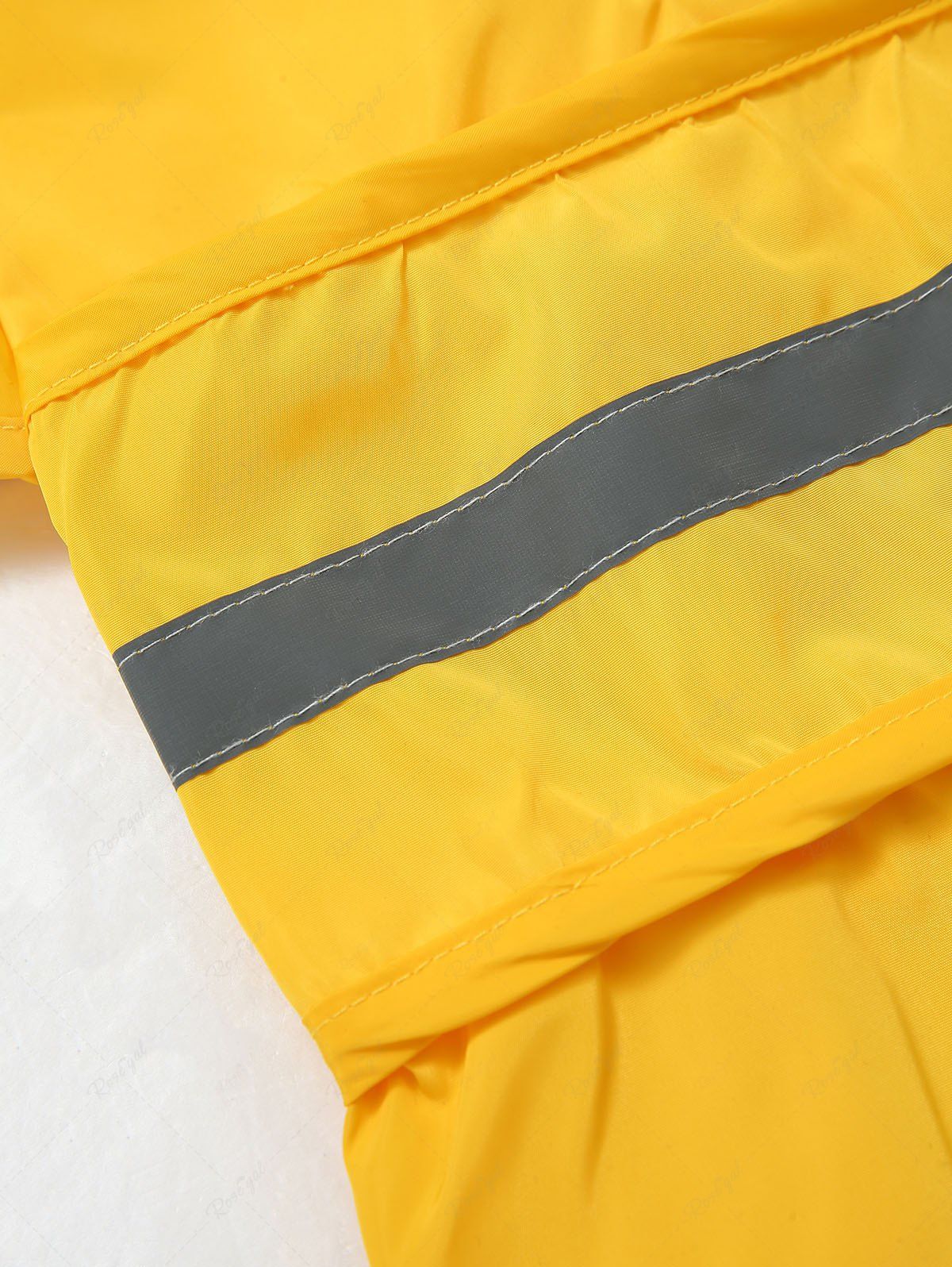 Pet's Duck Pattern Velcro Reflective Stripe Waterproof Raincoat
