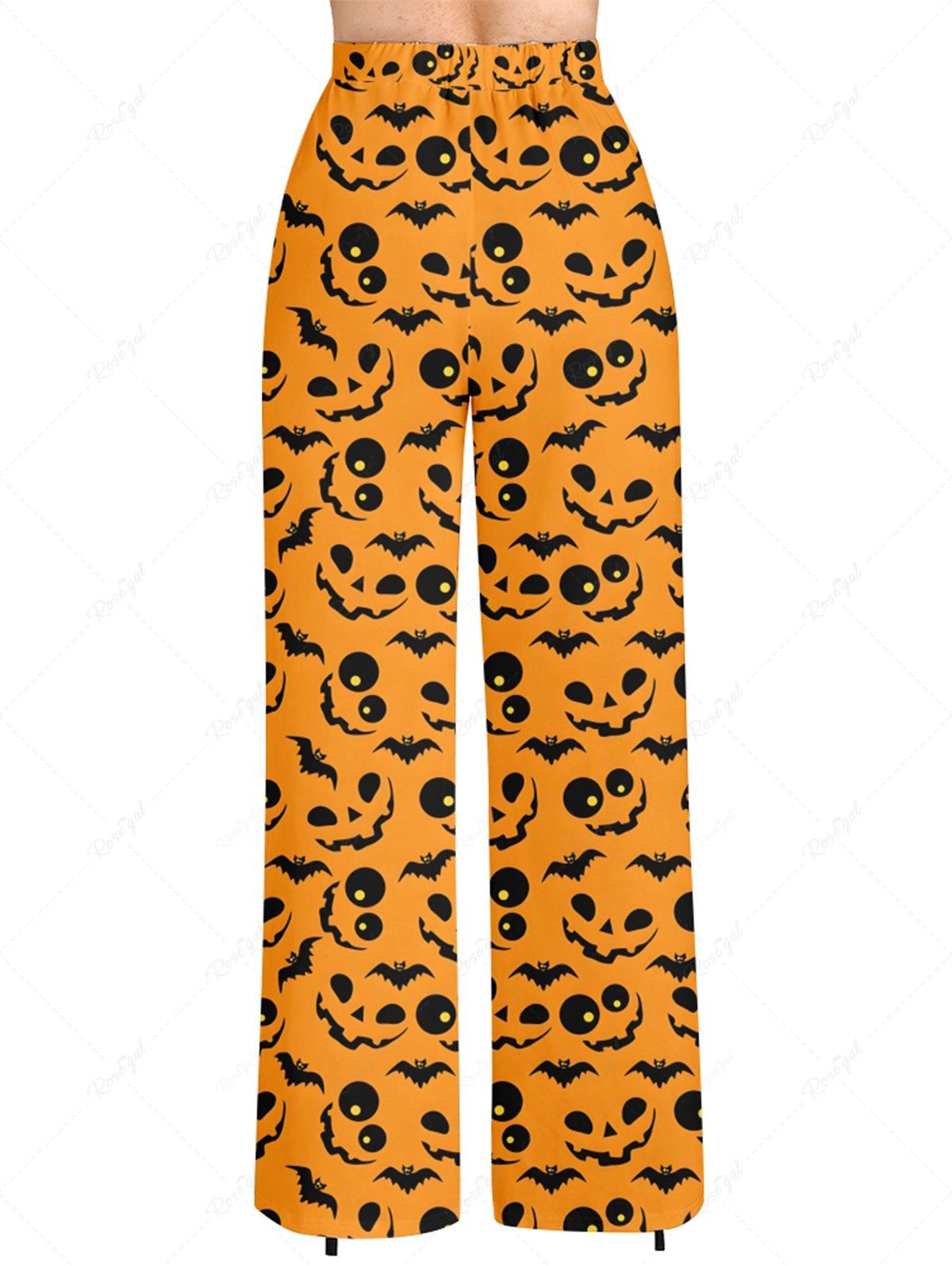 Bat Pumpkin Ghost Face Printed Halloween Shirt Pants Dog And Owner Matching Outfits