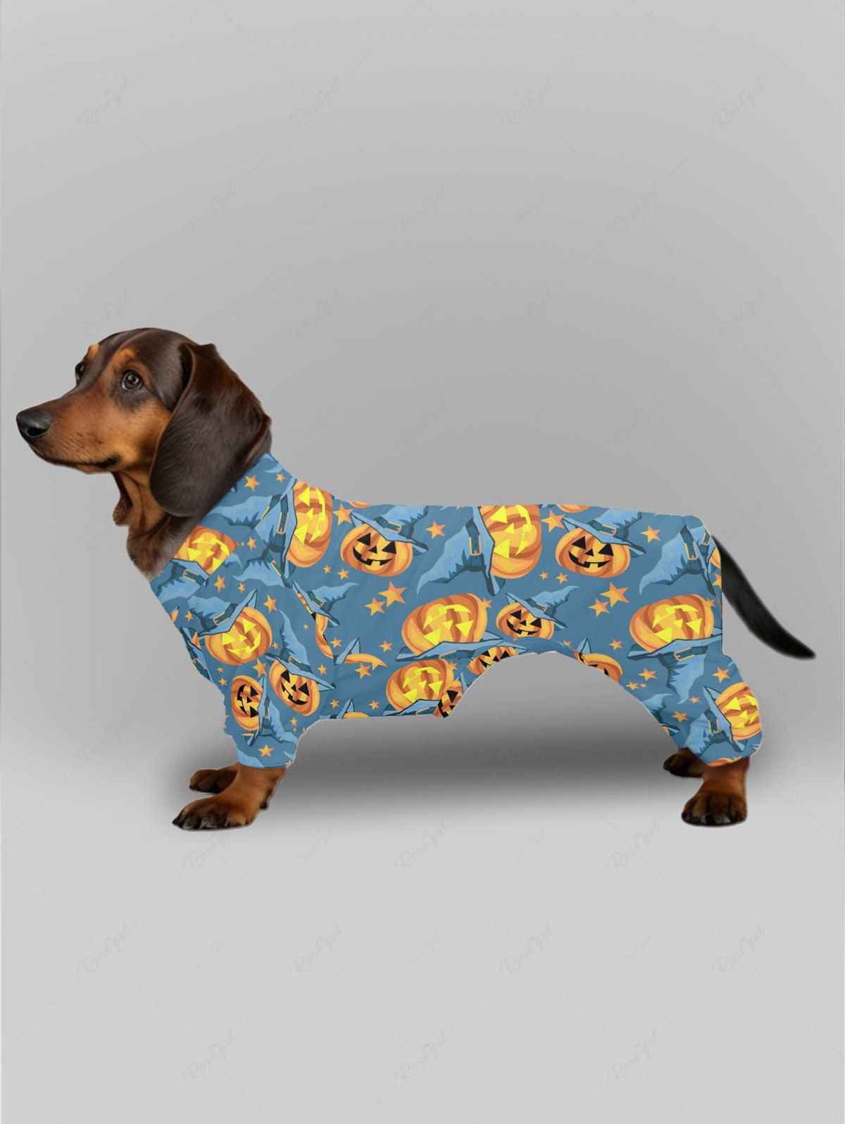 Halloween Pumpkin Stars Printed Pajamas Dog and Owner Matching Outfits