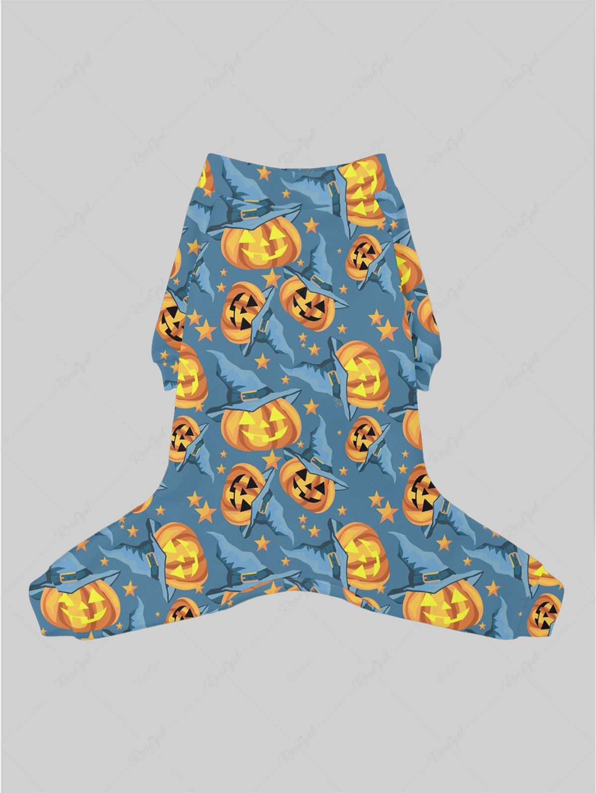 Halloween Pumpkin Stars Printed Pajamas Dog and Owner Matching Outfits