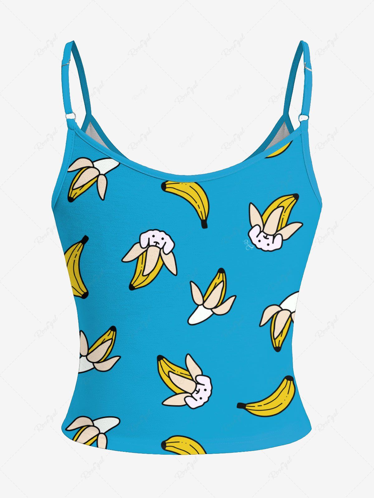Puppy Banana Printed Tank Top Pajama Set Dog And Owner Matching Outfits