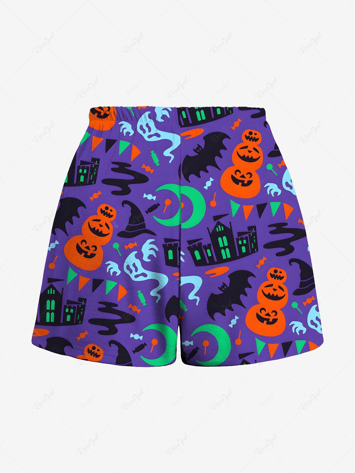 Pumpkin Bat Ghost Castle Moon Printed Halloween Pajama Dog And Owner Matching Outfits
