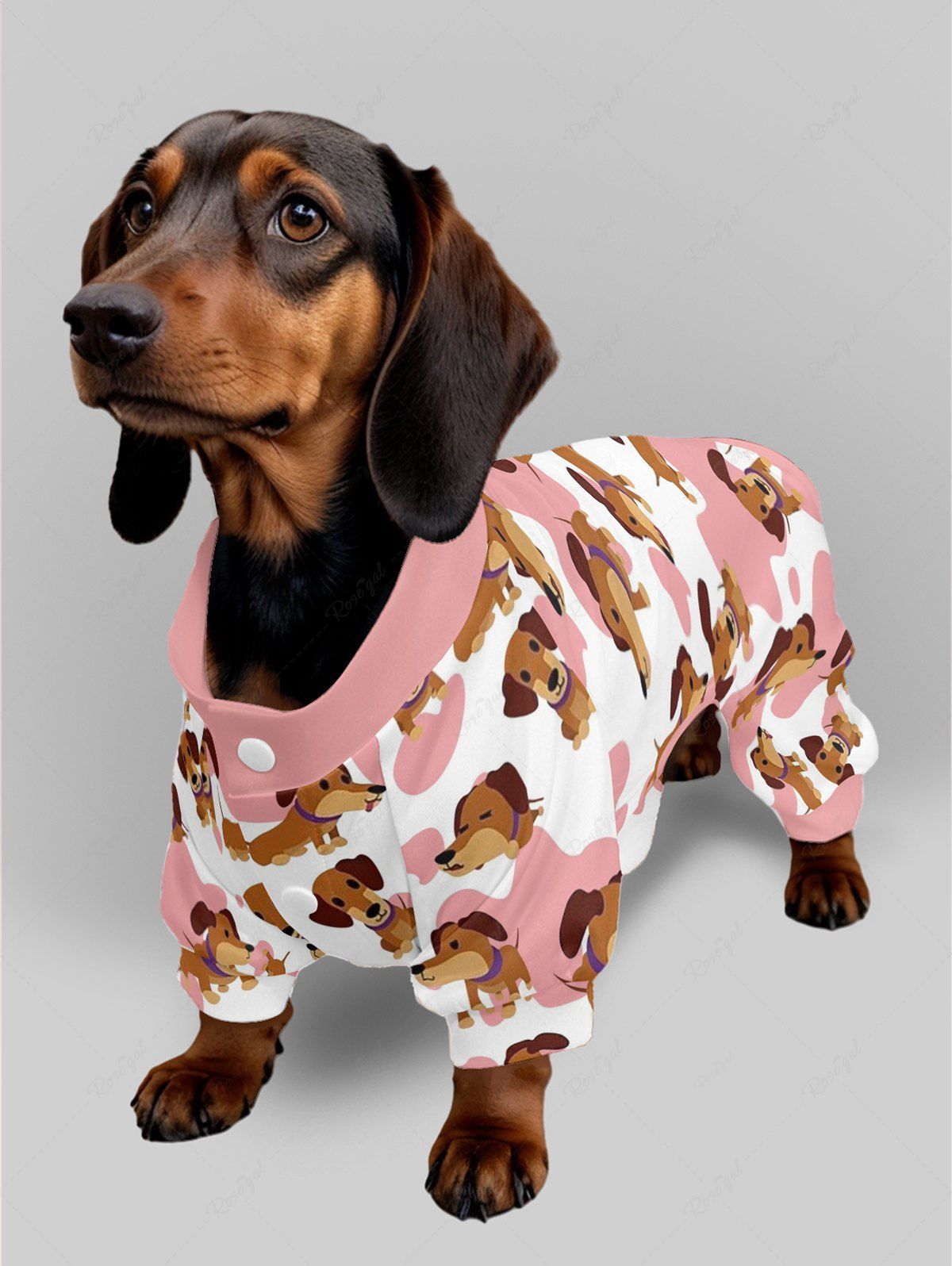 Cute Puppy Spotted Printed Pajama Pants Dog And Owner Matching Outfits