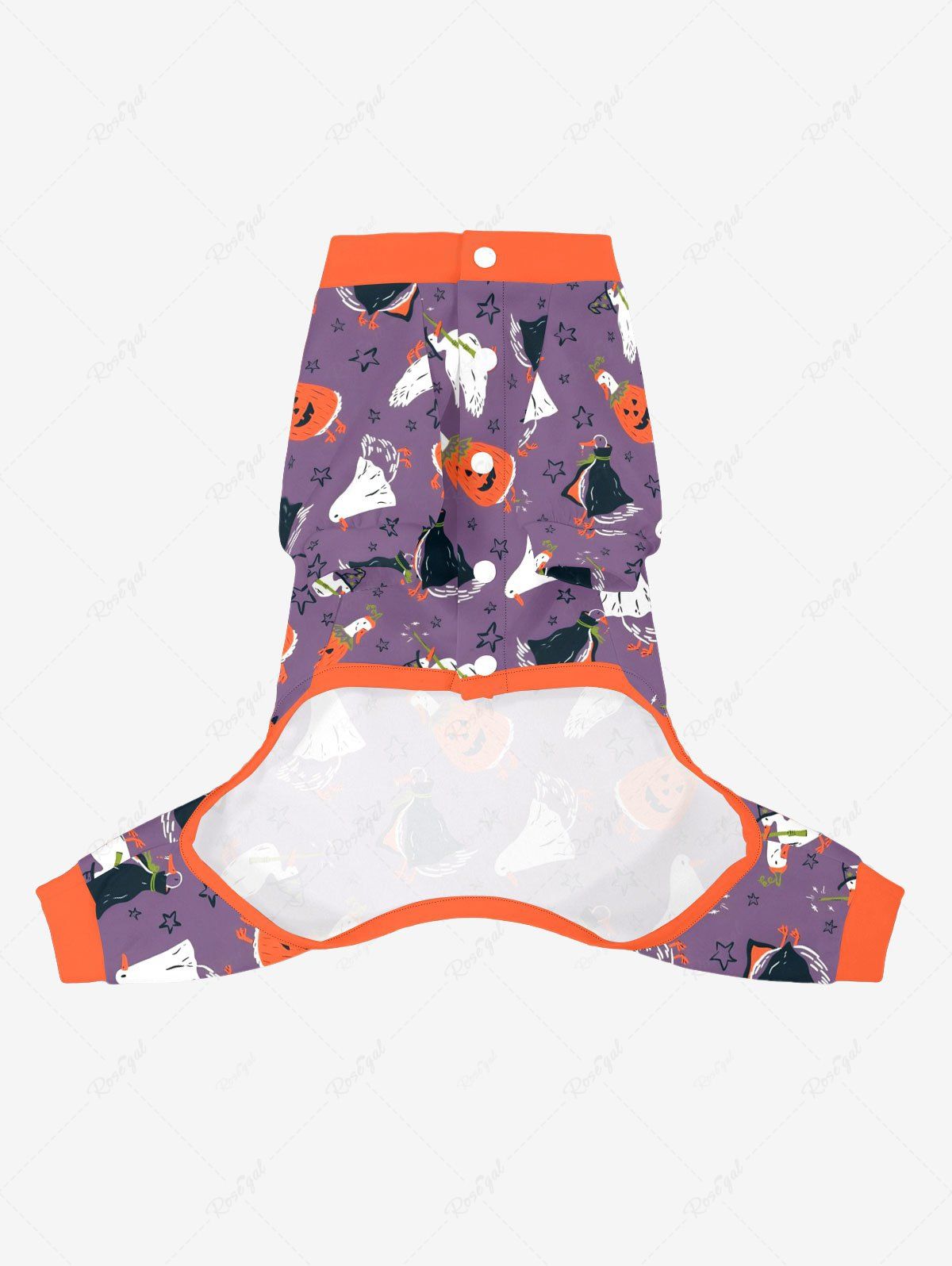 Pumpkin Wizard Duck Stars Printed Halloween Pajama Dog And Owner Matching Outfits