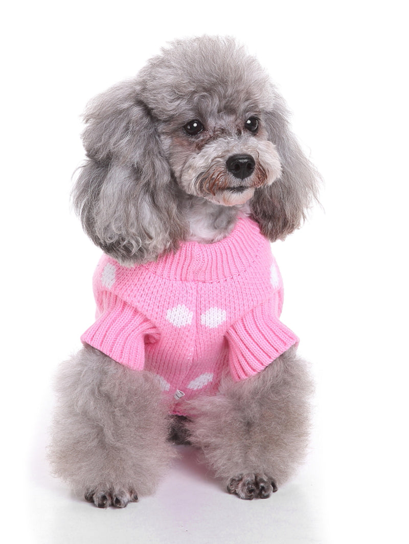 Pet's Polka Dot Printed Sweater