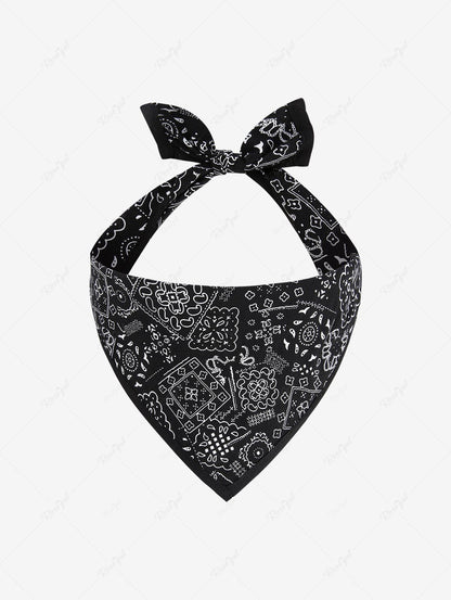 Pet's Paisley Floral Scarf Printed Bibs Bandana