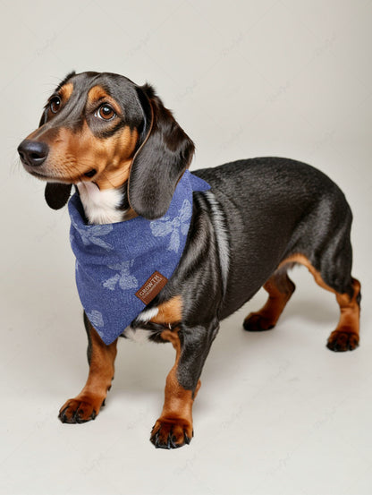 Pet's Bowknot Demin 3D Printed Bibs Bandana