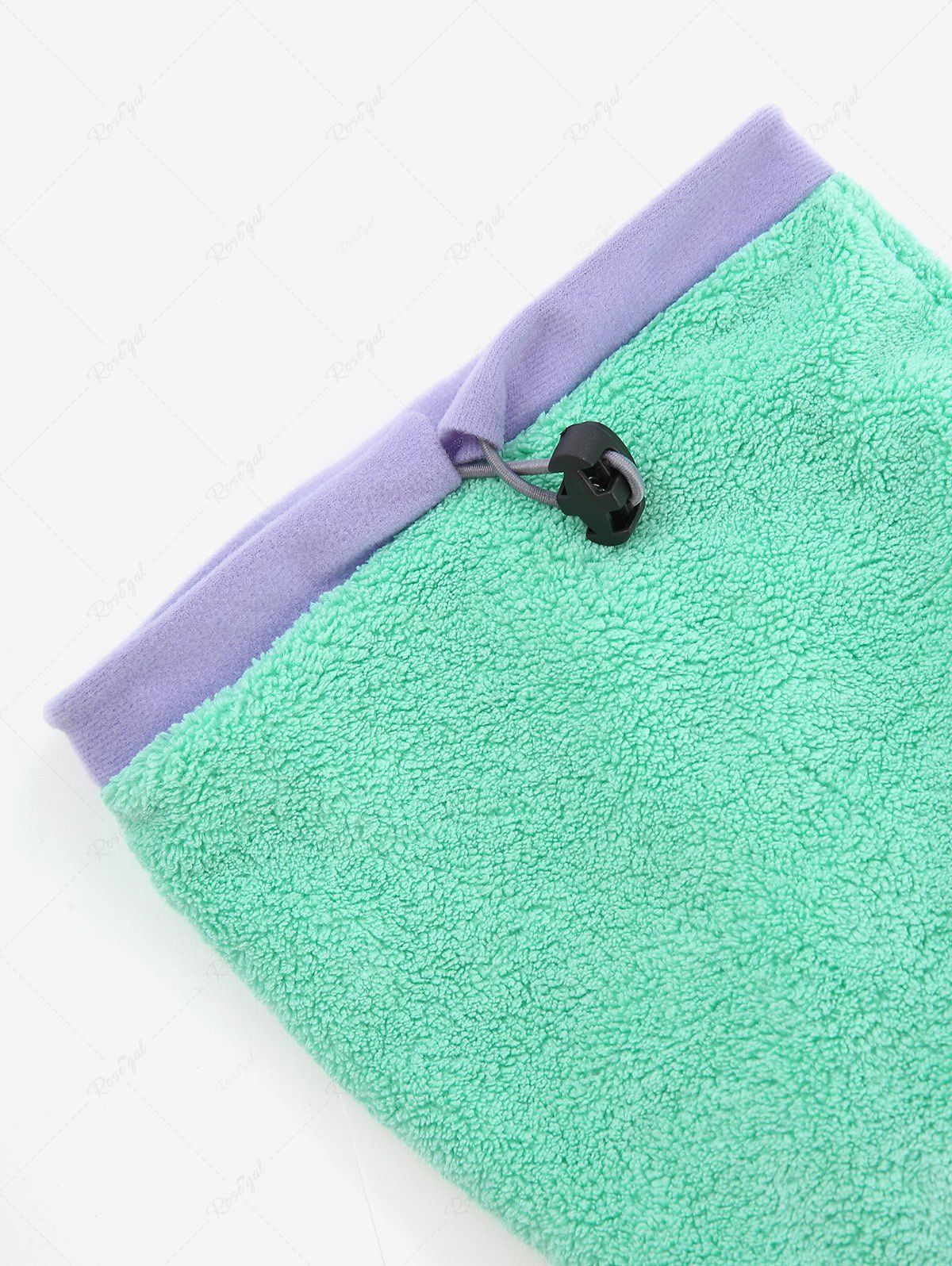 Pet's Contrast Binding Push Buckle Toggle Drawstring Bathrobe With A Pair Of Bath Towel