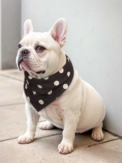 Pet's Polka Dots Printed Double-Side Bibs Bandana