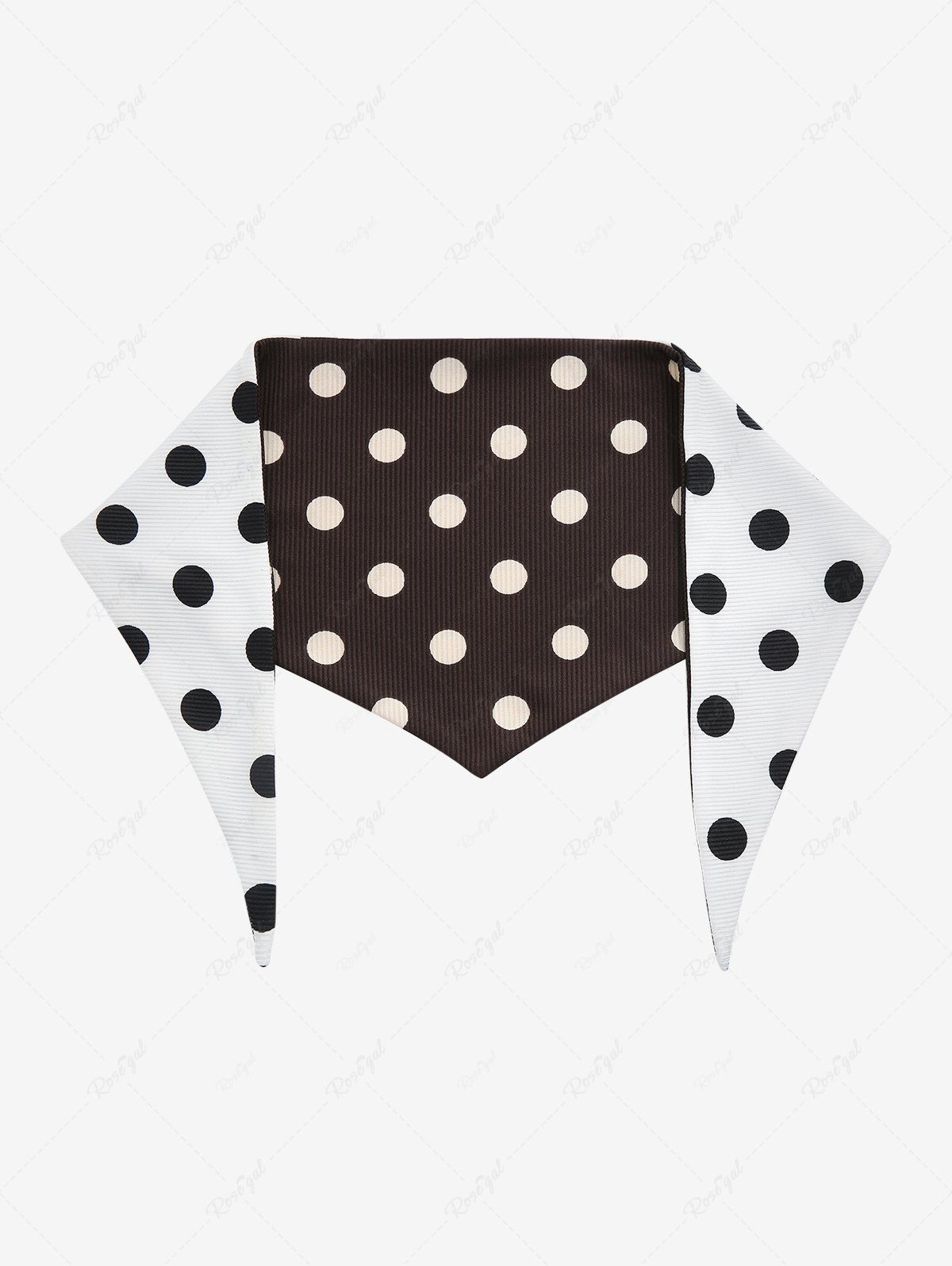 Pet's Polka Dots Printed Double-Side Bibs Bandana