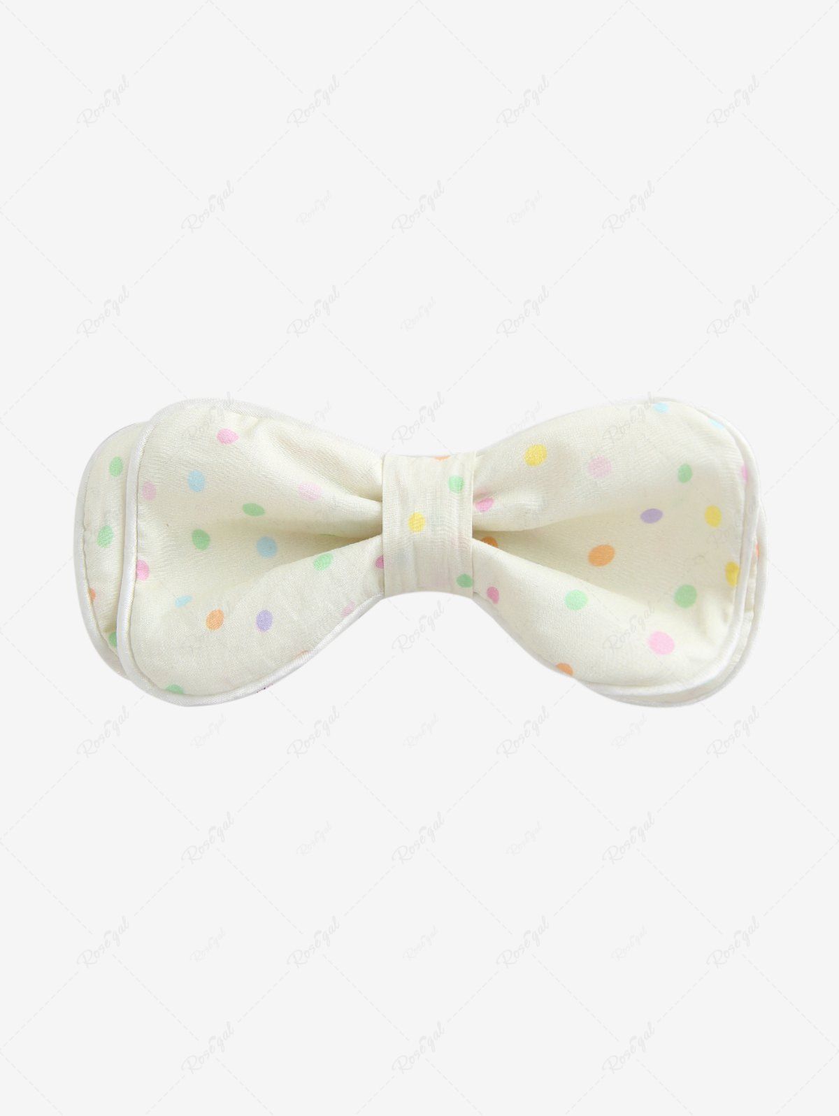 Pet's 100% Cotton Colorful Dots Printed Bowknot Collar