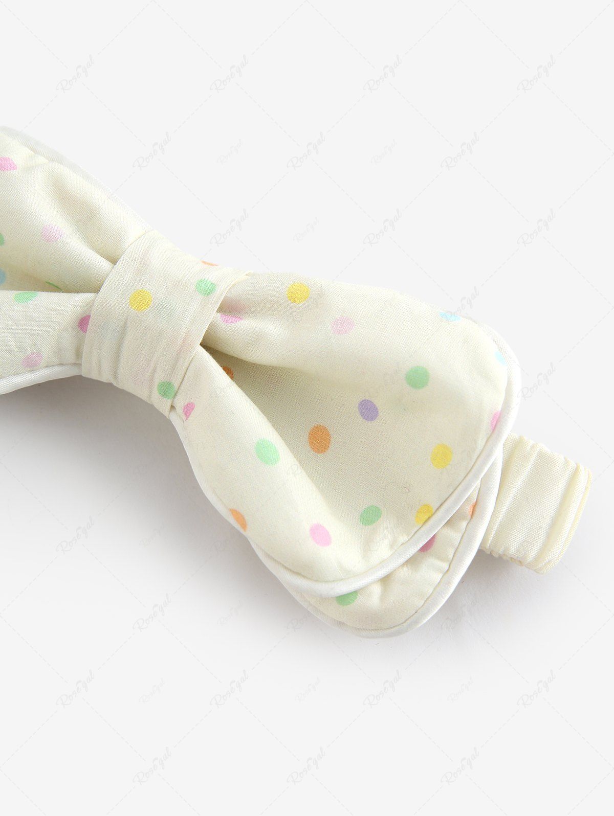 Pet's 100% Cotton Colorful Dots Printed Bowknot Collar