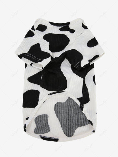 Pet's Milk Cow Pattern Printed T-shirt