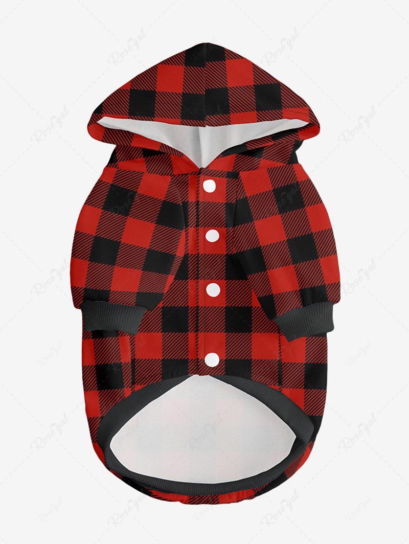 Geometric Plaid Print Dog and Owner Matching Outfits