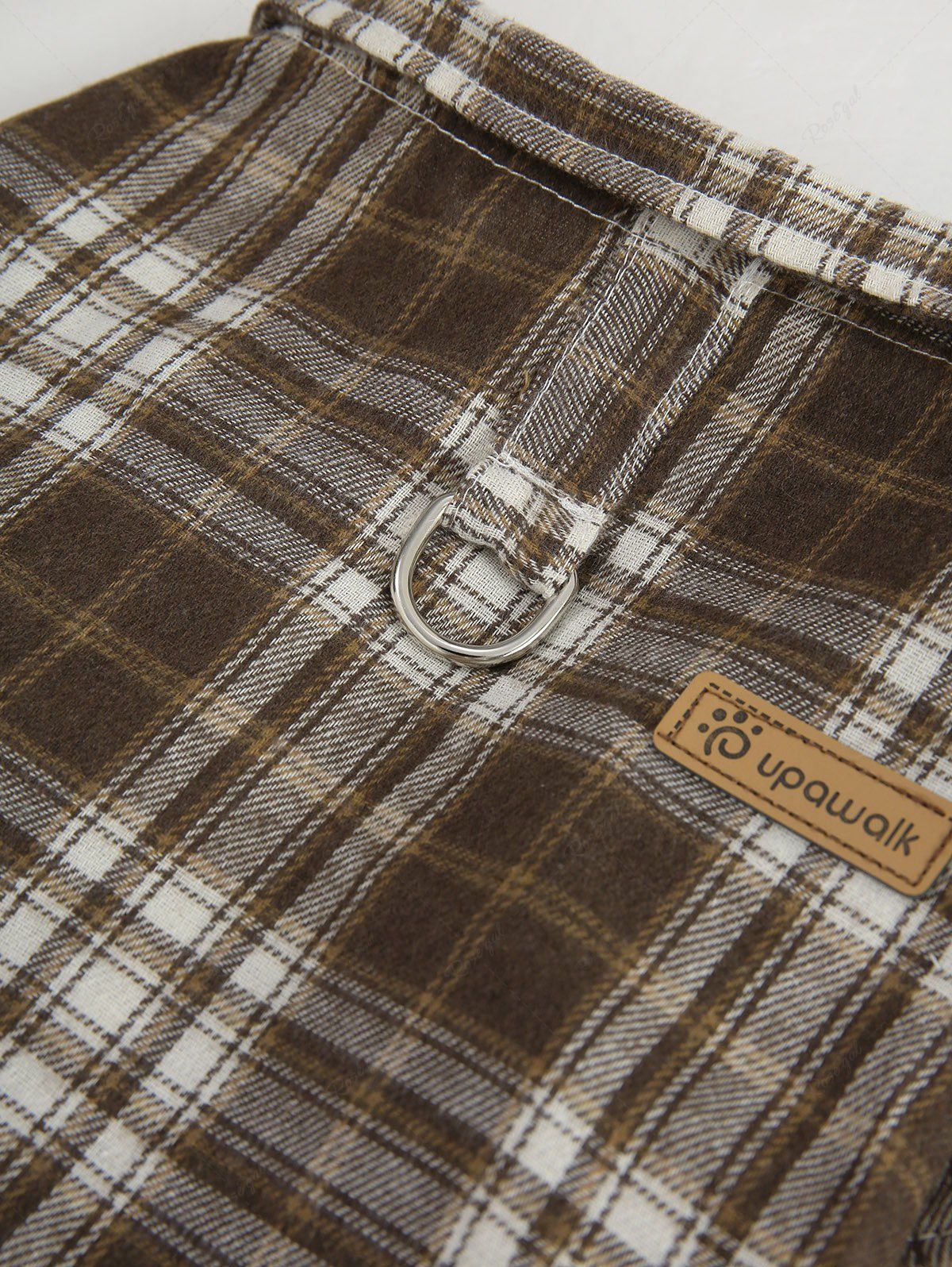 Pet's Plaid Printed D-Ring Button Shirt