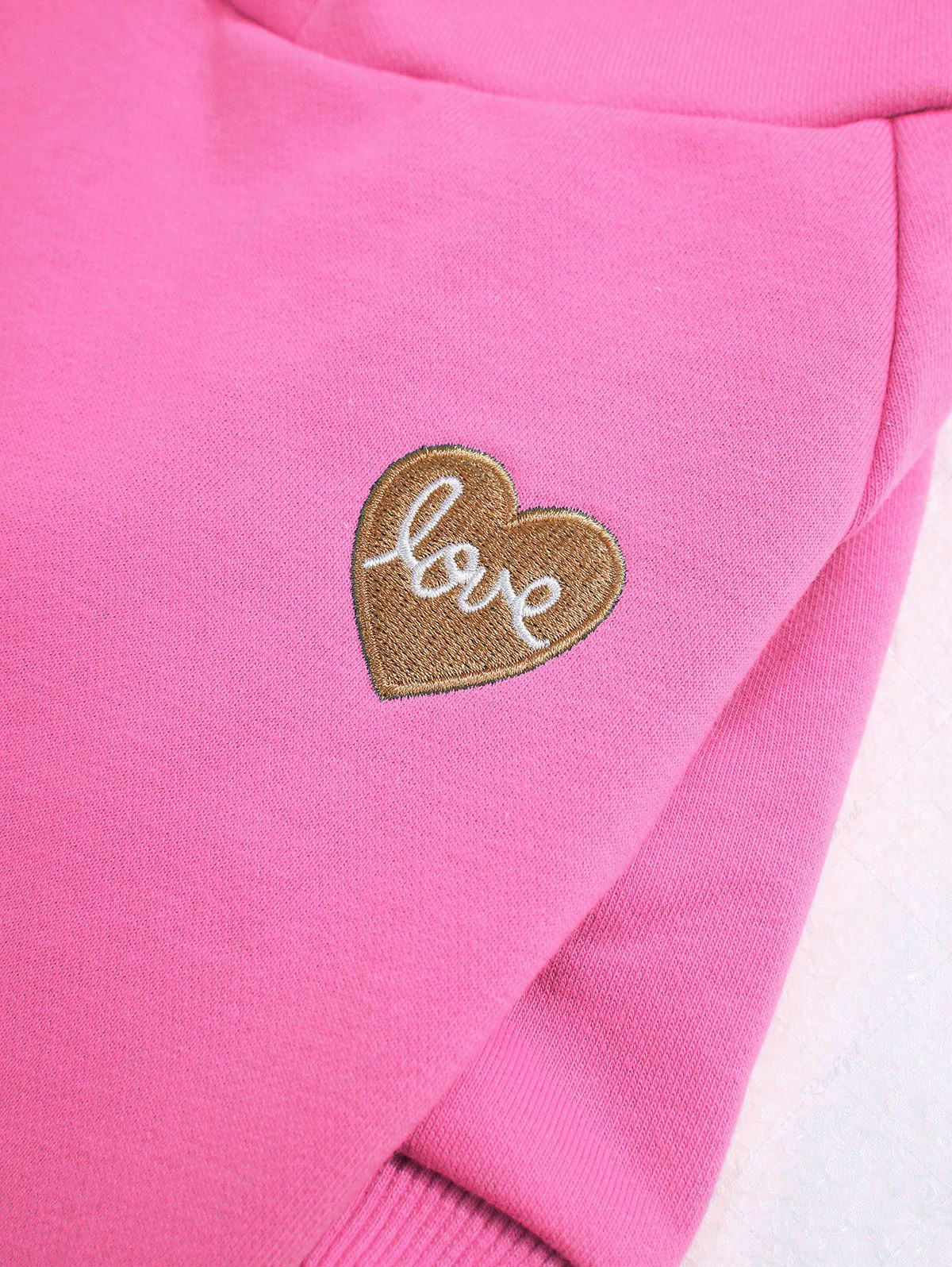 Pet's Heart Love Appliques Pocket Hoodie