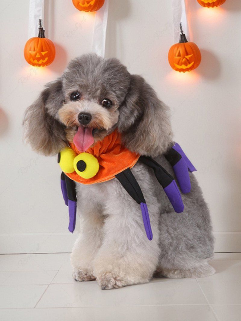 Pet's Halloween Costume Spider Collar