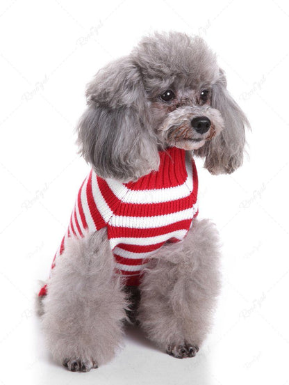 Christmas Santa Claus Stripes Printed Sweater and Sweatshirt Dog and Owner Matching Outfits