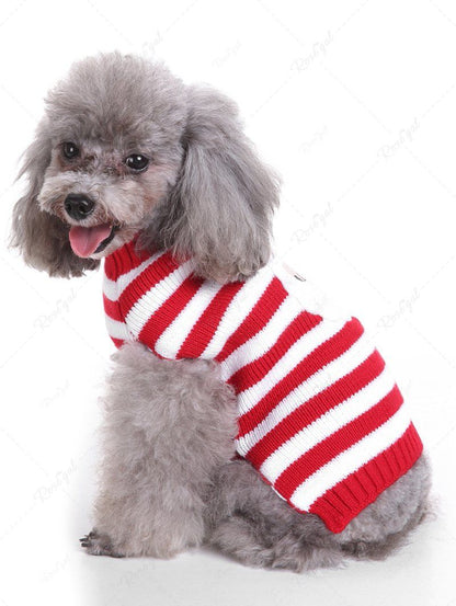 Christmas Santa Claus Stripes Printed Sweater and Sweatshirt Dog and Owner Matching Outfits