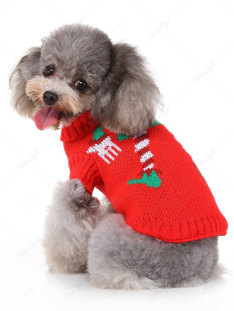 Pet's Christmas Elf Printed Sweater