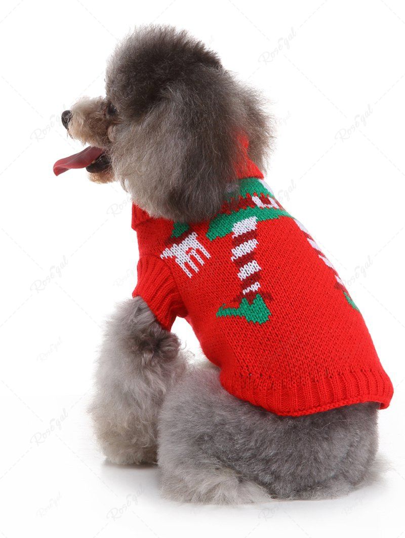 Pet's Christmas Elf Printed Sweater