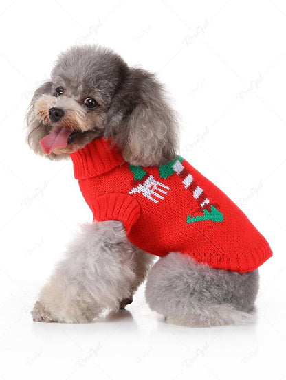 Pet's Christmas Elf Printed Sweater