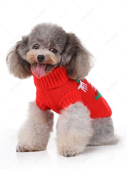 Pet's Christmas Elf Printed Sweater