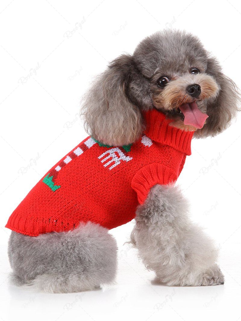 Pet's Christmas Elf Printed Sweater