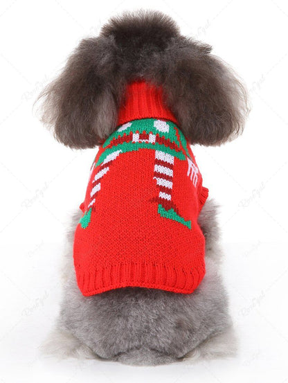 Pet's Christmas Elf Printed Sweater