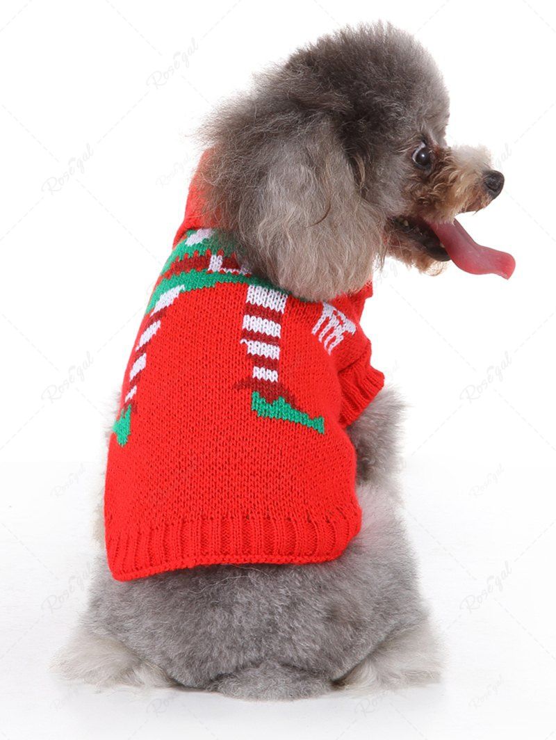 Pet's Christmas Elf Printed Sweater