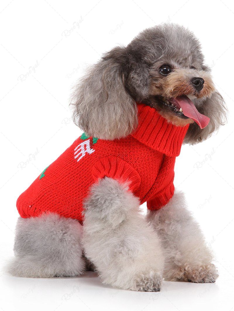 Pet's Christmas Elf Printed Sweater