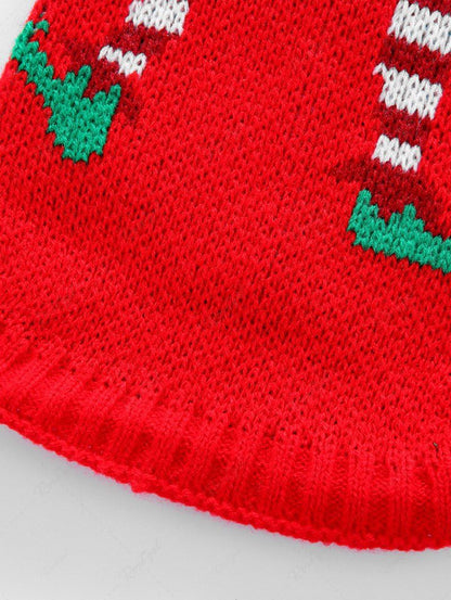 Pet's Christmas Elf Printed Sweater