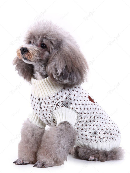 Pet's Dog Foot Dots Printed Sweater