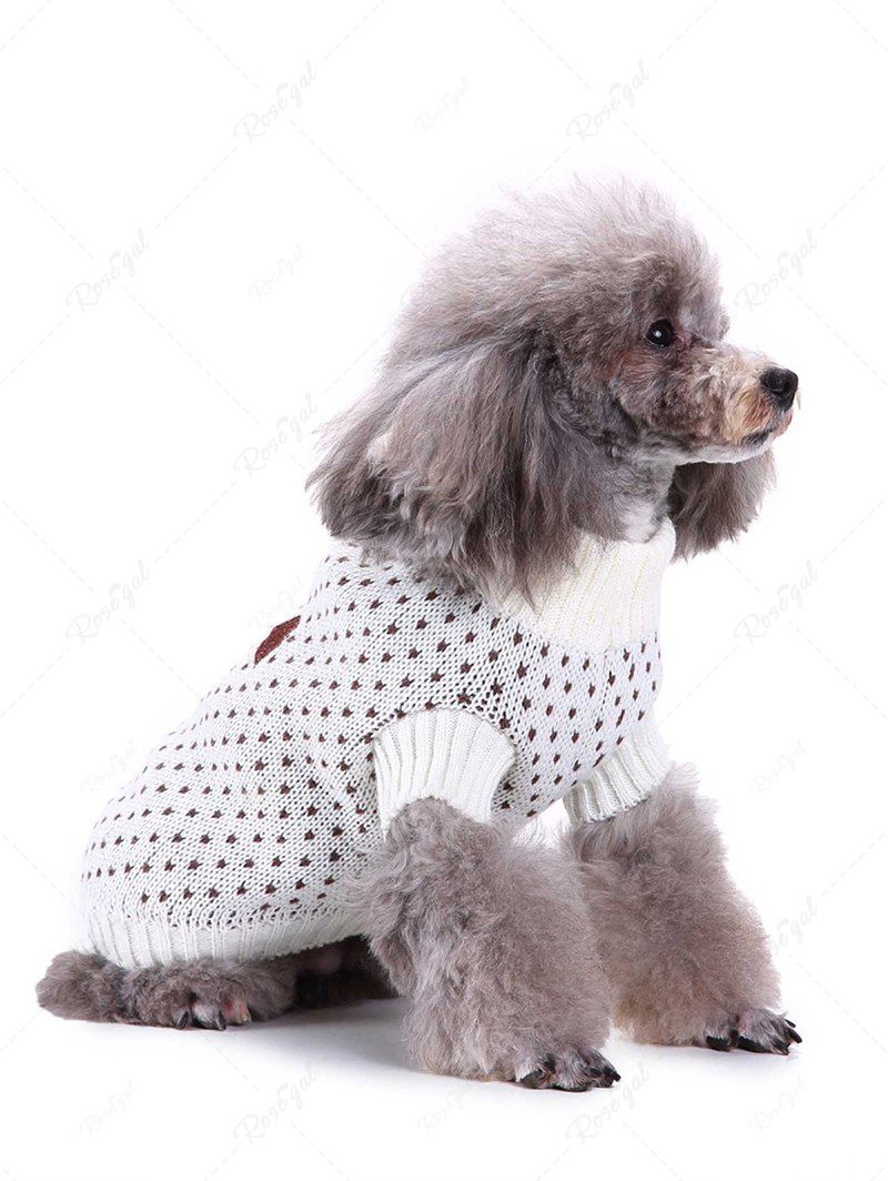 Pet's Dog Foot Dots Printed Sweater