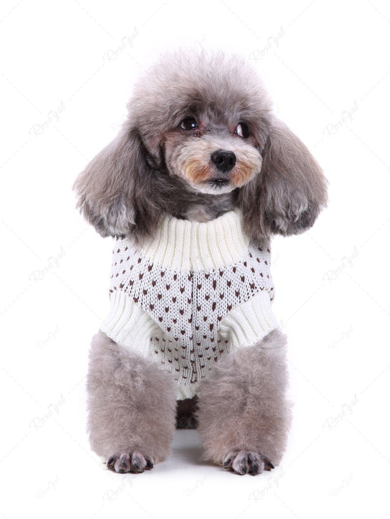 Pet's Dog Foot Dots Printed Sweater