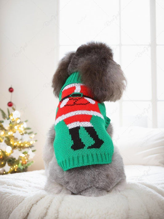 Pet's Christmas Santa Claus Printed Sweater