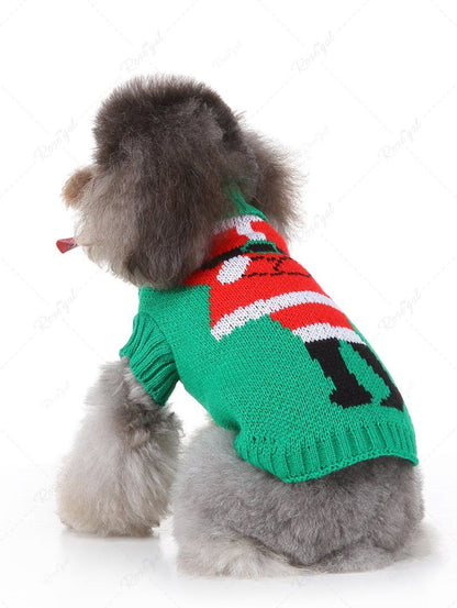 Christmas Santa Claus Printed Sweater and Hoodie Dog and Owner Matching Outfits