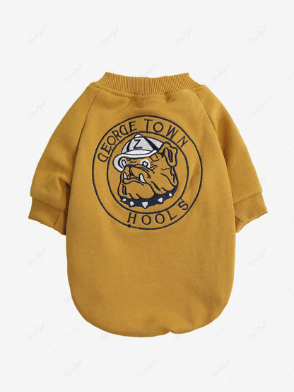 Pet's Dog Jacquard Embroidery Graphic Sweatshirt