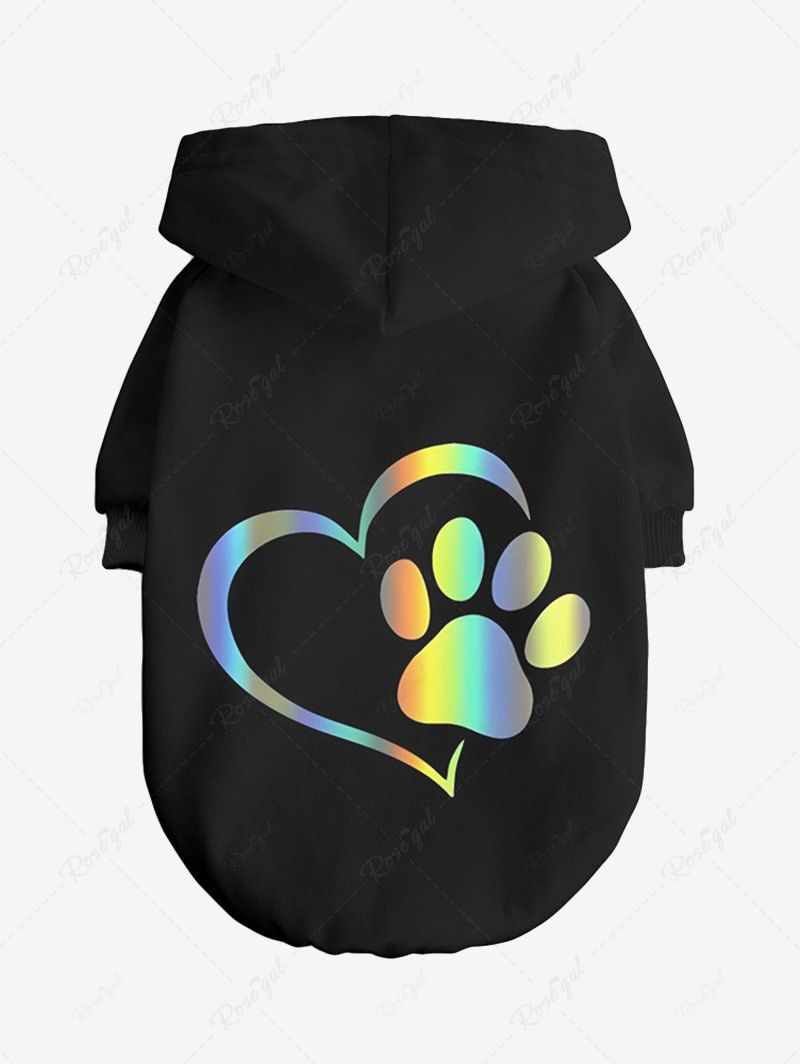 Pet's Heart Foot Printed Hoodie