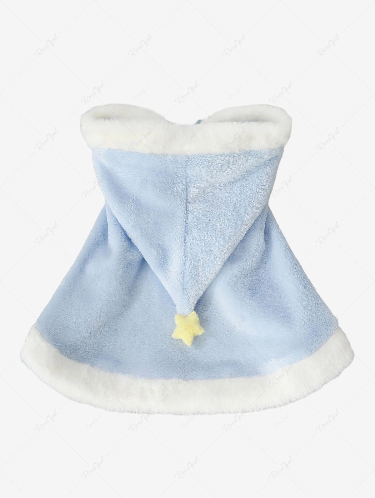 Pet's Star Fleece Ball Tie Cape Cloak