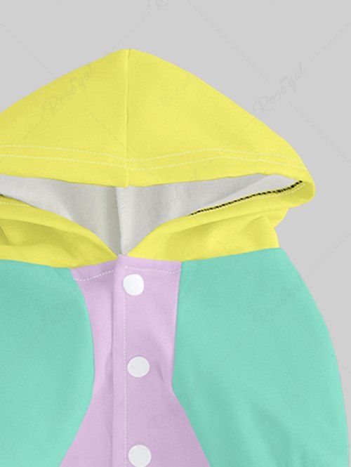 Pet's Colorblock Patchwork Hoodie