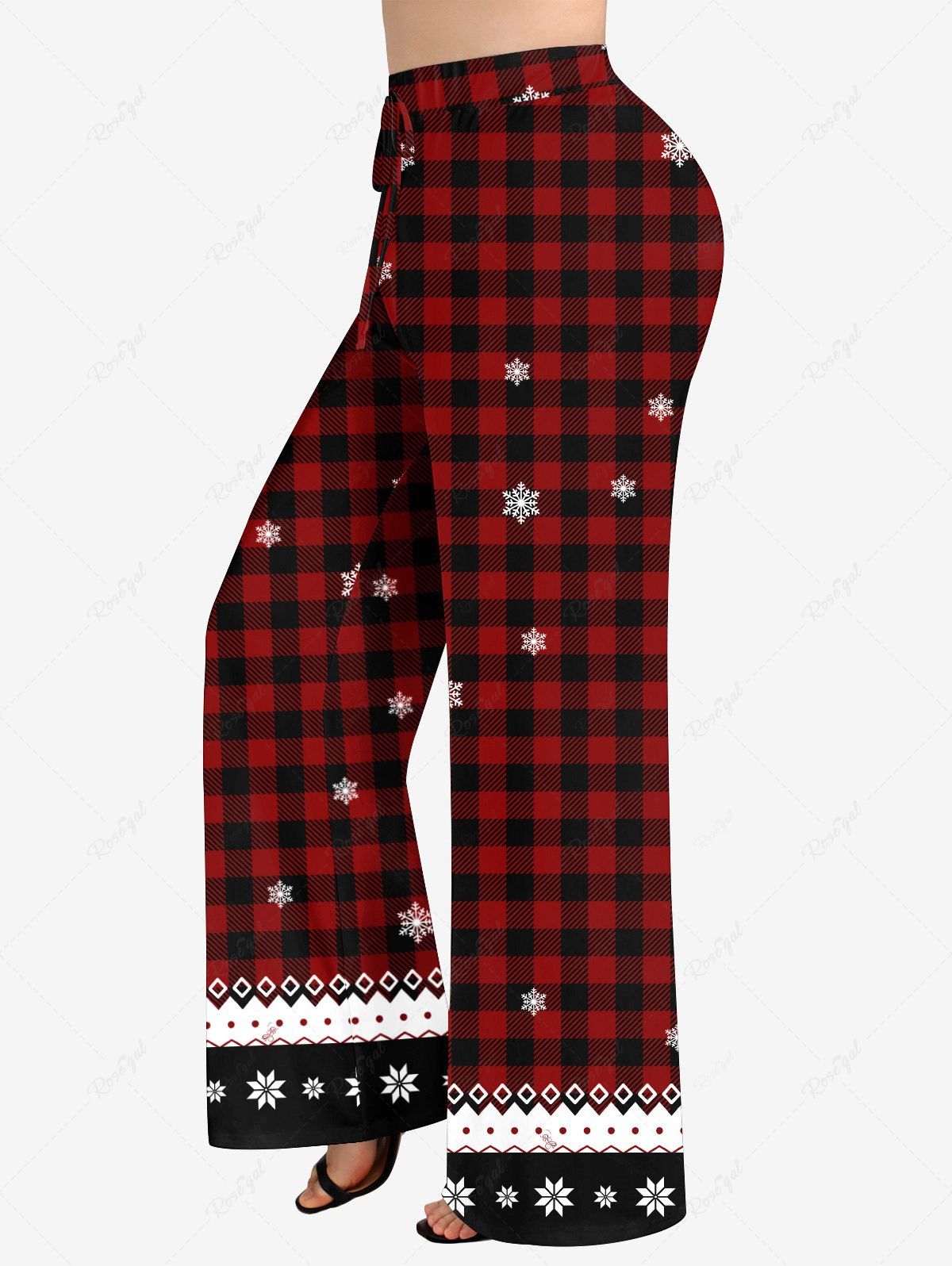 Christmas Elk Snowflake Plaid Printed Hoodie and Pants Dog and Owner Matching Outfits