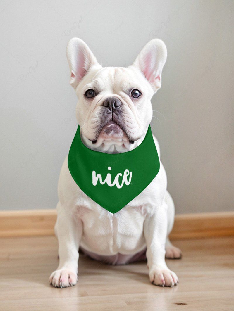 Pet's Letters Printed Bibs Bandana