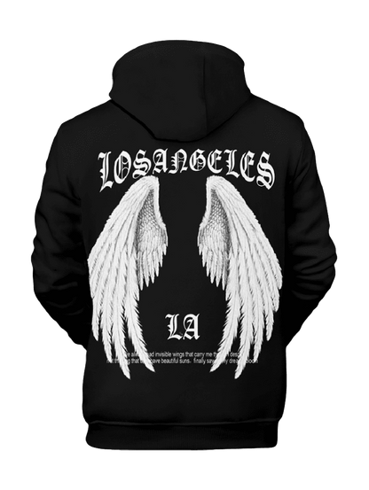 Wings Letters Printed Hoodie Dog and Owner Matching Outfits